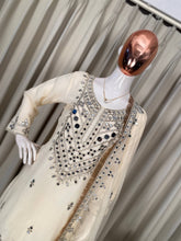 Party & Wedding Special Real Mirror Embroidered Plazzo Suit Set