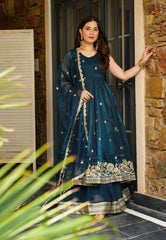 Elegant Heavy Embroidered Sequence Work Set