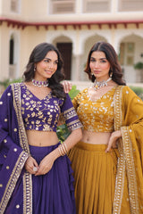 Premium Designer Sequins Embroiderd Readymade Lehenga Choli Set