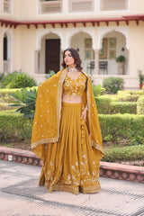 Premium Designer Sequins Embroiderd Readymade Lehenga Choli Set