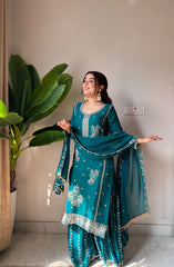 Eid Special Designer Gharara Pair with Real Modeling