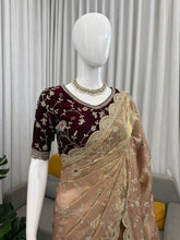 Premium Fendy Silk Saree with Intricate Embroidery & Sequence Work