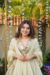 New Designer Party Wear Top Plazzo and Dupatta Real mirror work Set