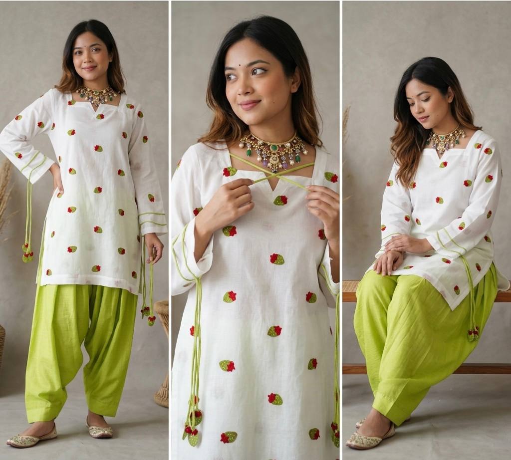 Readymade Pure Cameric Cotton Farshi Suit Set