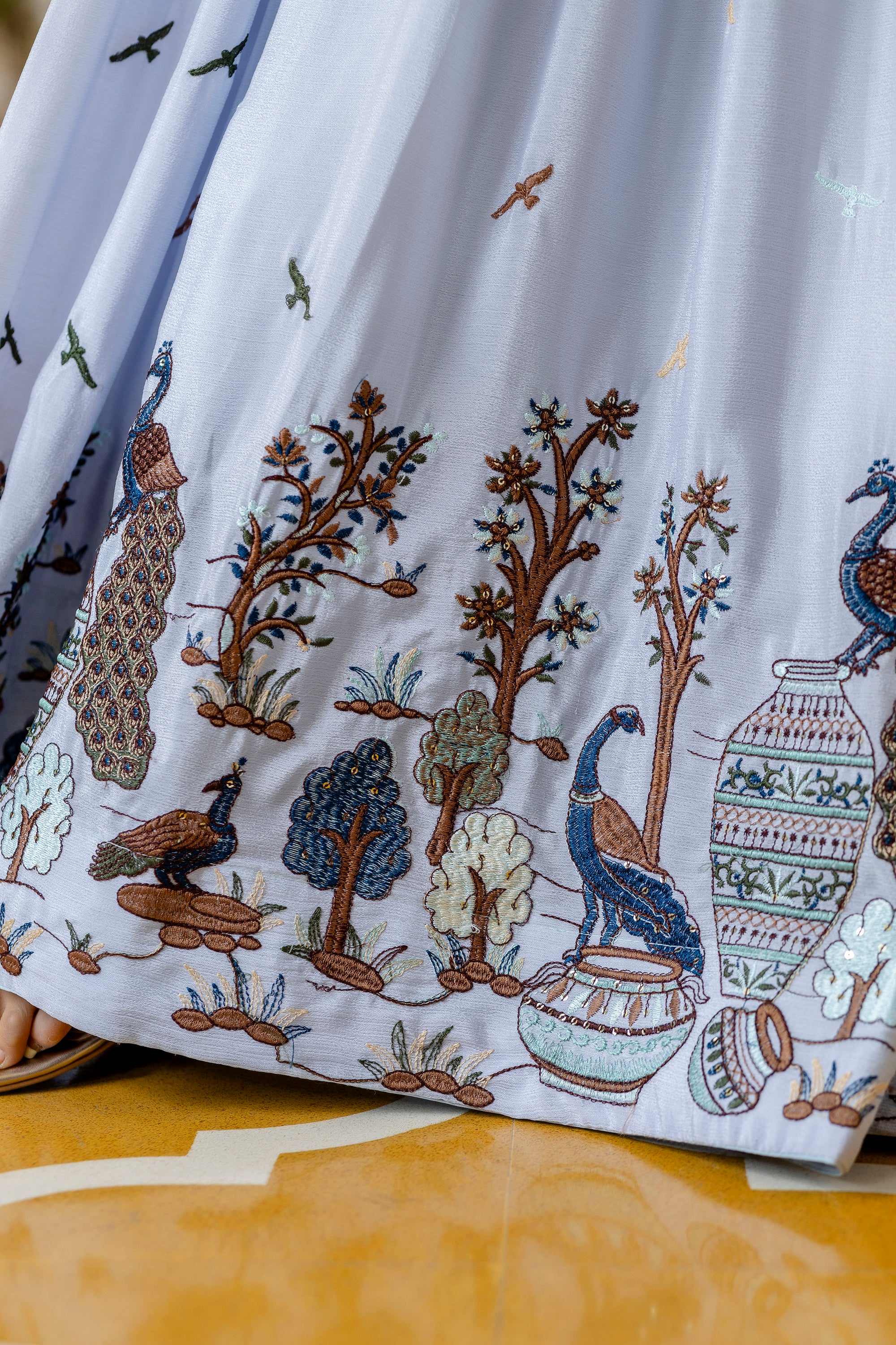 Premium Chinon Fabric Embroidered Gown with 3.5 Meter Flair & Dupatta | Ethnic Wear for Women