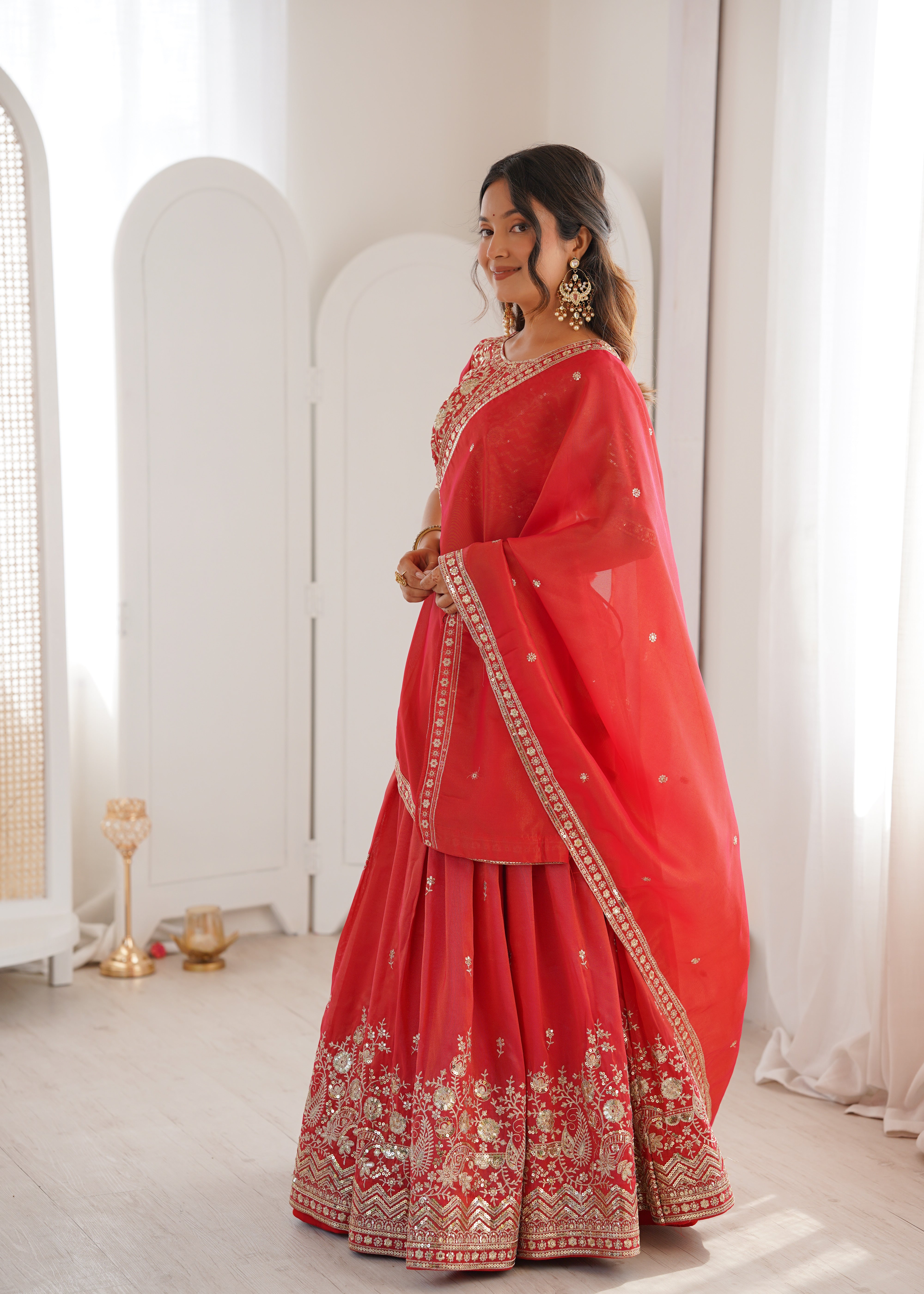 Wedding & Party Wear Designer Lehenga Set with Heavy Embroidery Work