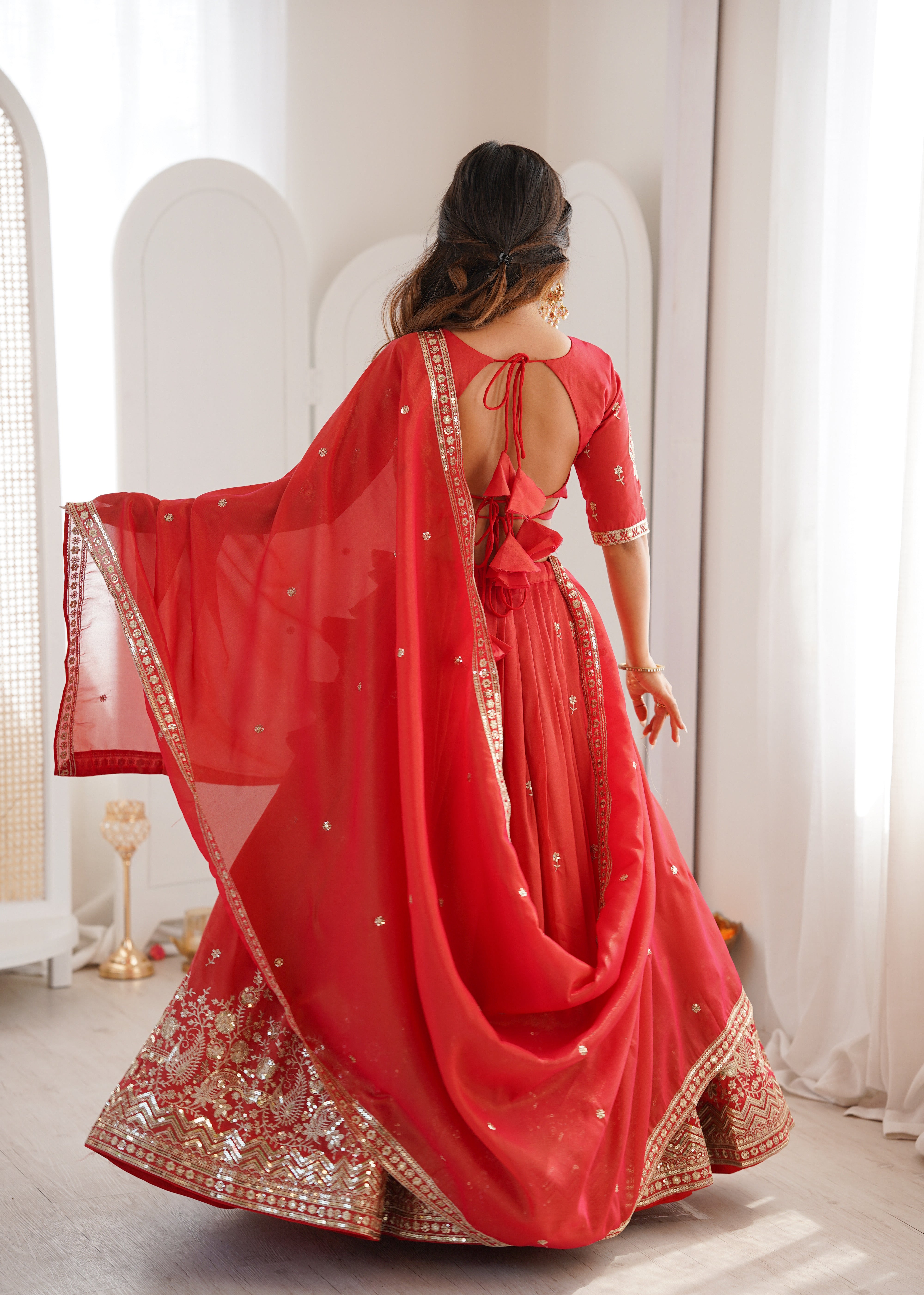 Wedding & Party Wear Designer Lehenga Set with Heavy Embroidery Work
