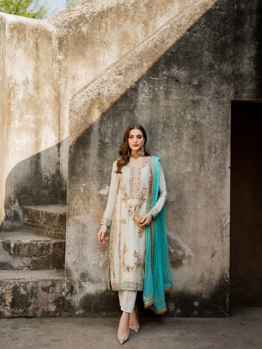 Premium Designer Top Palazzo Set | Heavy Embroidery Sequence Work Women Suit