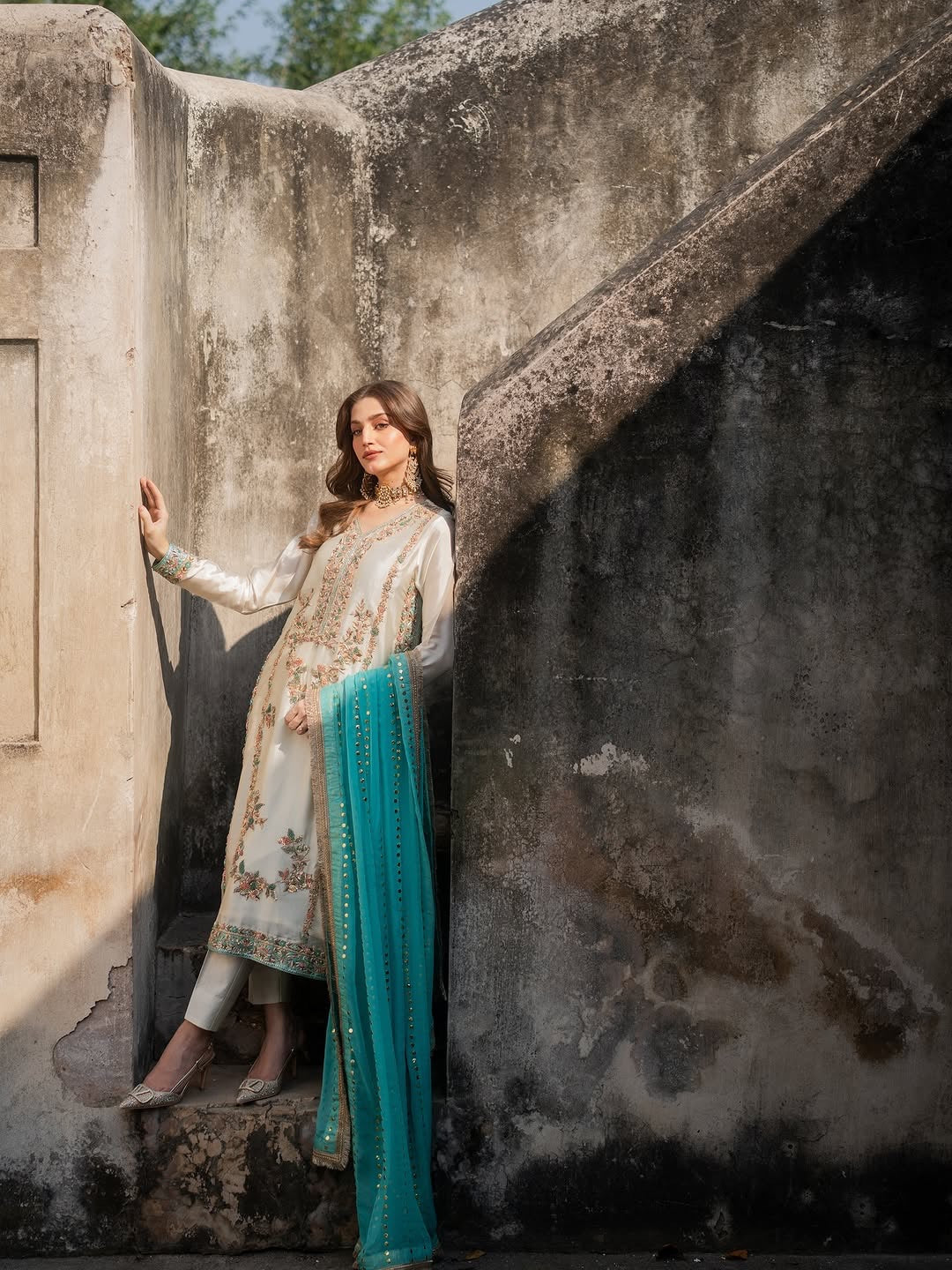 Premium Designer Top Palazzo Set | Heavy Embroidery Sequence Work Women Suit