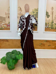 INDO-WESTERN DRAPE SAREE