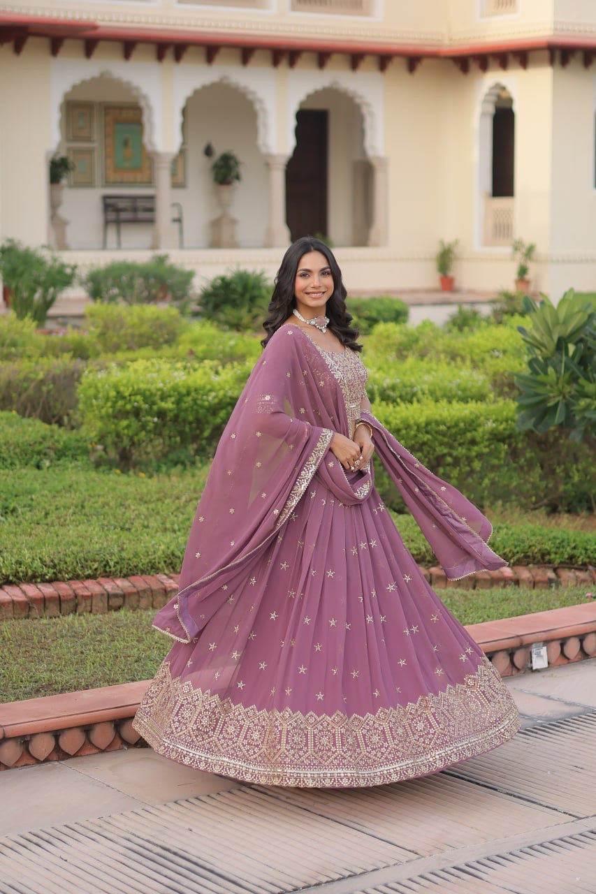 Premium Designer Sequins Embroiderd Readymade Lehenga choli Set