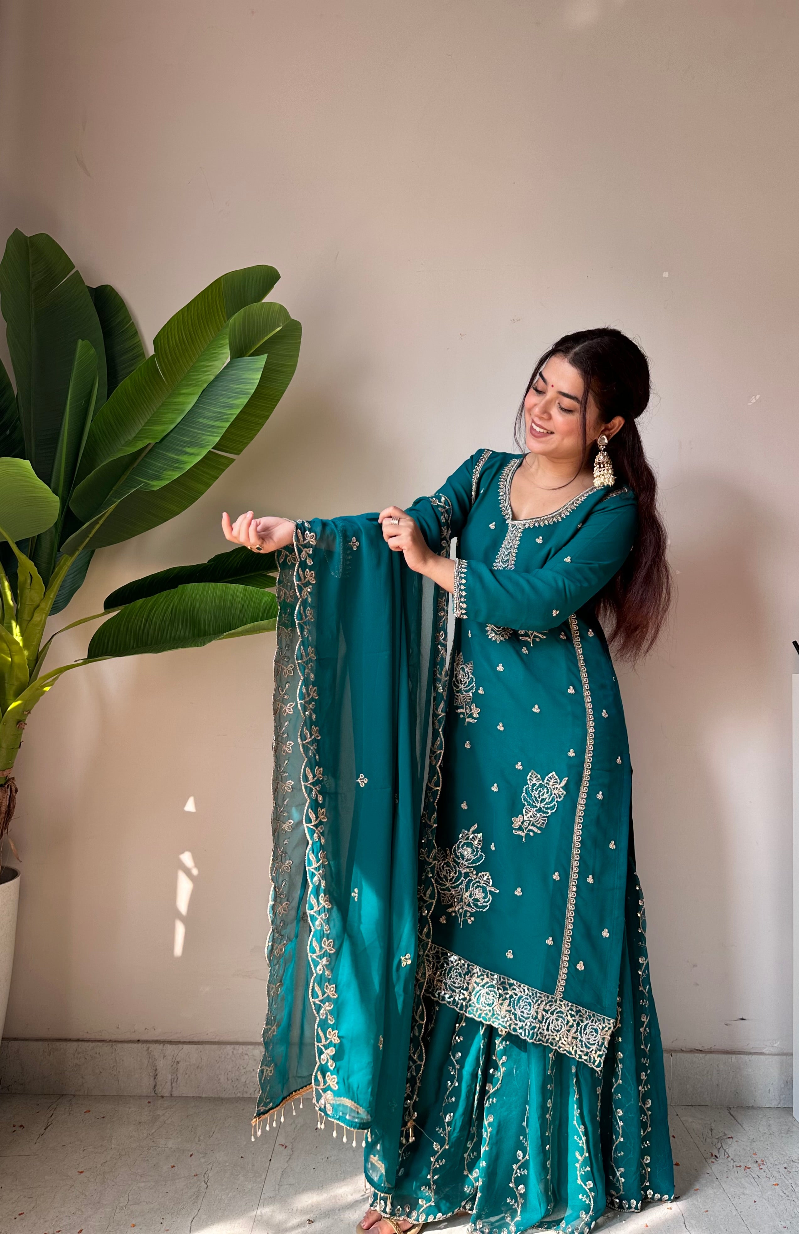 Eid Special Designer Gharara Pair with Real Modeling