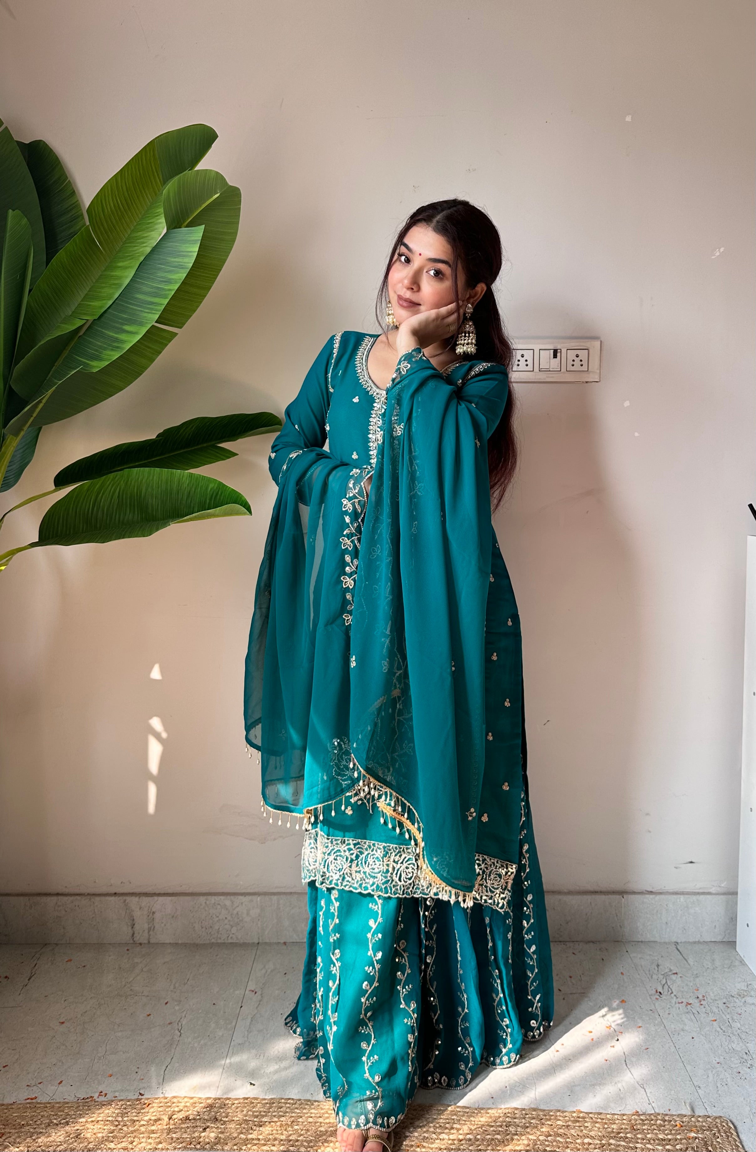 Eid Special Designer Gharara Pair with Real Modeling