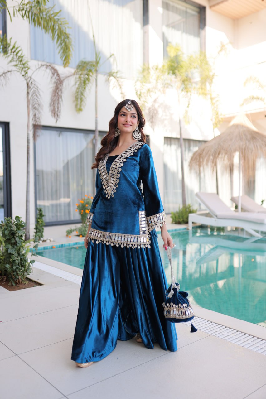 READYMADE TOP-PALAZZO WITH BATWA